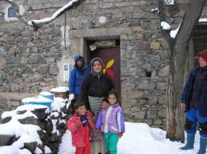berber family in the snow