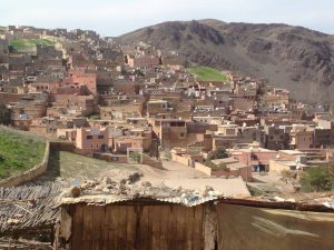 berber village in the high atlas